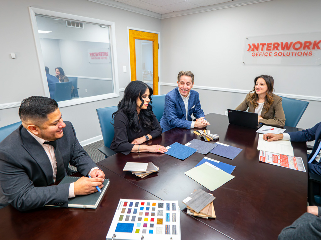 Office solutions team meeting.