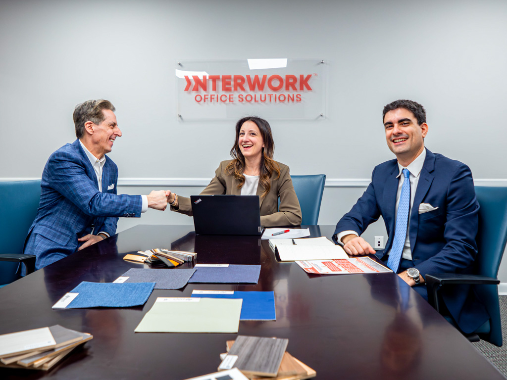 Interwork Office Solutions team meeting.