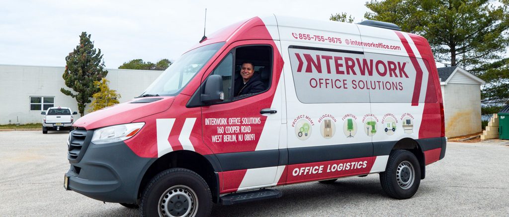 Red van, Interwork Office Solutions.